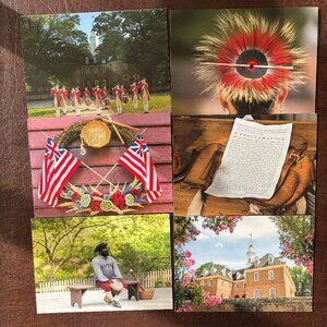 Colonial Williamsburg Blank Cards Set – Historical Stationery – 9 Cards